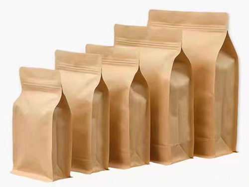 牛皮纸八边封自立袋